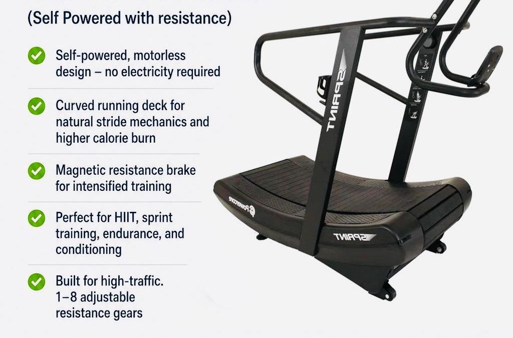 Powercore Sprint Curve Treadmill (Self Powered with resistance)