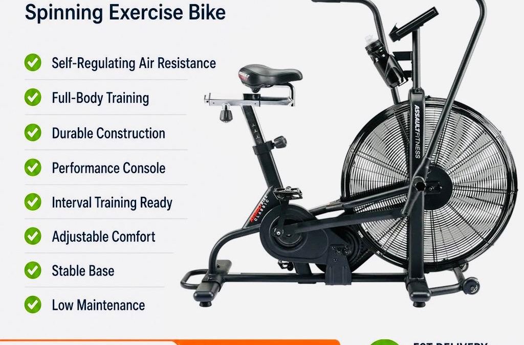 Assault: Air Bike Classic Spinning Exercise Bike