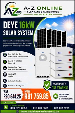 Deye 16kW Solar System
