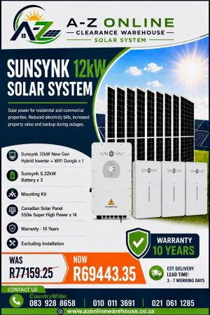 Sunsynk 12kW Solar System