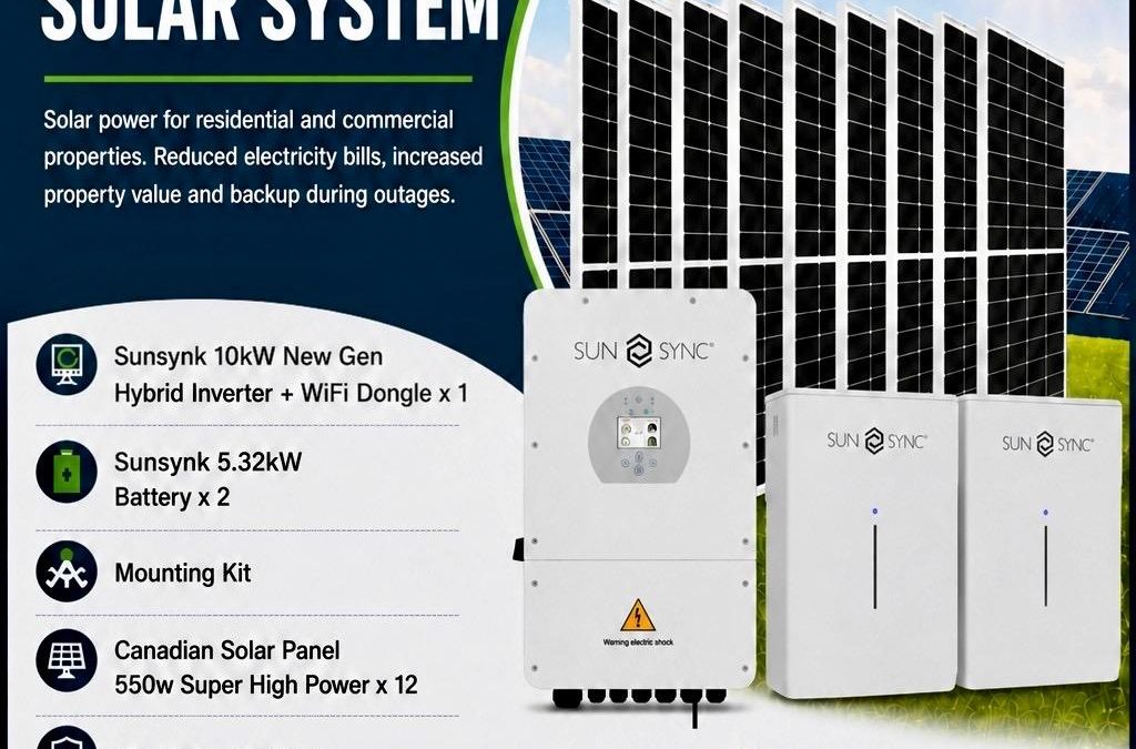 Sunsynk 10kW Solar System
