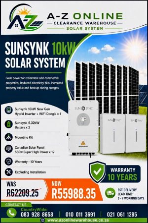 Sunsynk 10kW Solar System